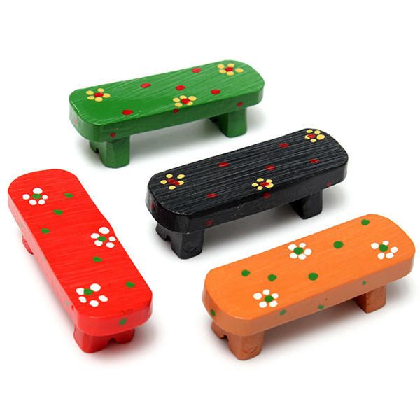 

diy craft landscape simulation bench potted plant garden decor