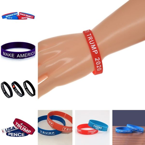 

trump make america great again letter silicone wristband rubber bracelet donald trump supporters wristband bracelets party favor 4962