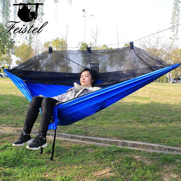 

328 promotion outdoor hammock rede camping mosquito net camping