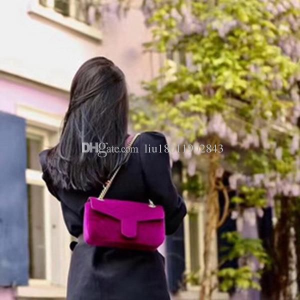 

new ladies handbag,bamboo package,brass hardware,color 6,velvet leather chain bags,marmont bag 443497.small lock bag 446744