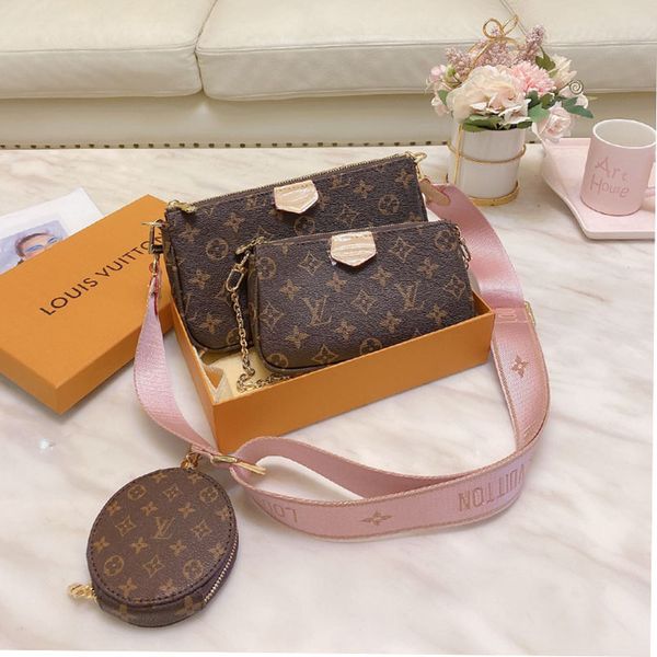 

luxury bag fashion three-piece handbag handbag brand handbags, Black