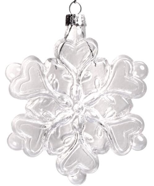 

promotion - home garden party ornaments christmas xmas 120*100mm clear snowflake ornament decoration, 5/pack