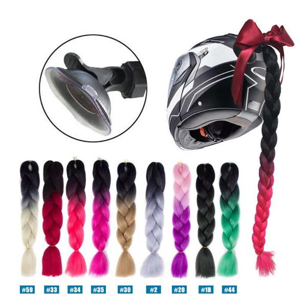 

motorcycles gradient ramp helmet decorate braids retro motorbike helmet braids