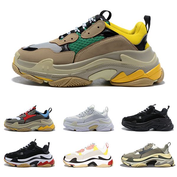 

Triple-s designer Paris 17FW Triple s Sneakers for men women black red white green Casual Dad Shoes tennis increasing sport 36-45