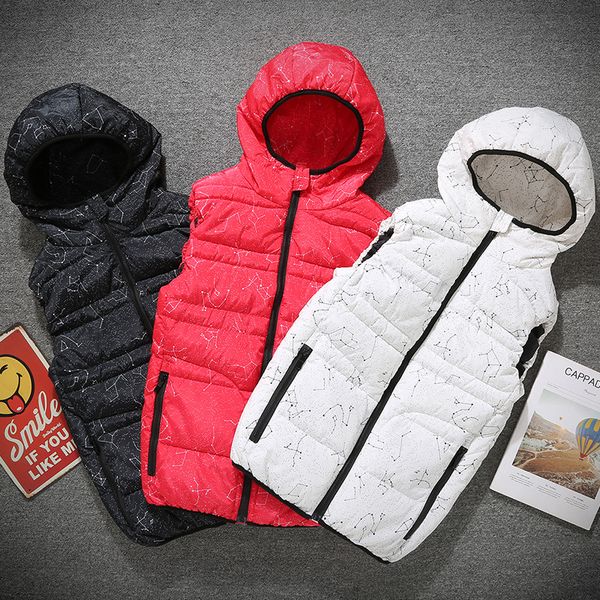 

осень и зима хлопка жилет мужчин и женщин плюс удобрения xl хлопка жилет любителей носить толстый камуфляж куртка прилива, Black;white