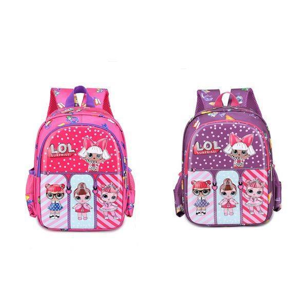 

big 11inch designer girl dolls backpack girls cartoon storage bags backpacks christmas gifts bags kids toys zx031