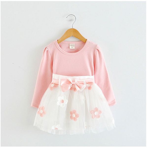 

long sleeve 1 year girl baby birthday dress 0 2t newborn toddler christening winter giirls casual clothes vestido infant dresses xf98, Red;yellow