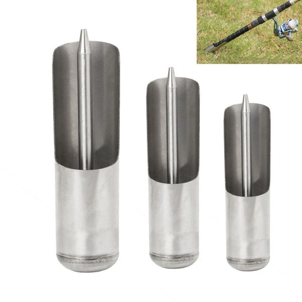 

stainless steel adjustable stand support rod pole ground holder fishing tool kit