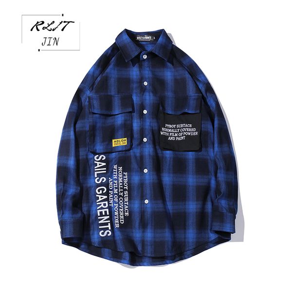 

rljt.jin 2019 cotton fashionable pure color casual plaid shirt man autumn youth outside wear handsome contracted style shirt, White;black
