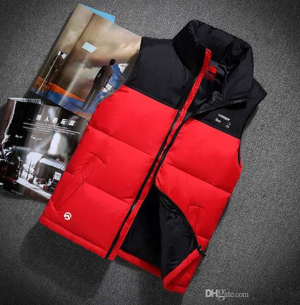 

2019 new double face men's down vest down jacket & outerwear coat thick winter sportswear vest for men, Black;white