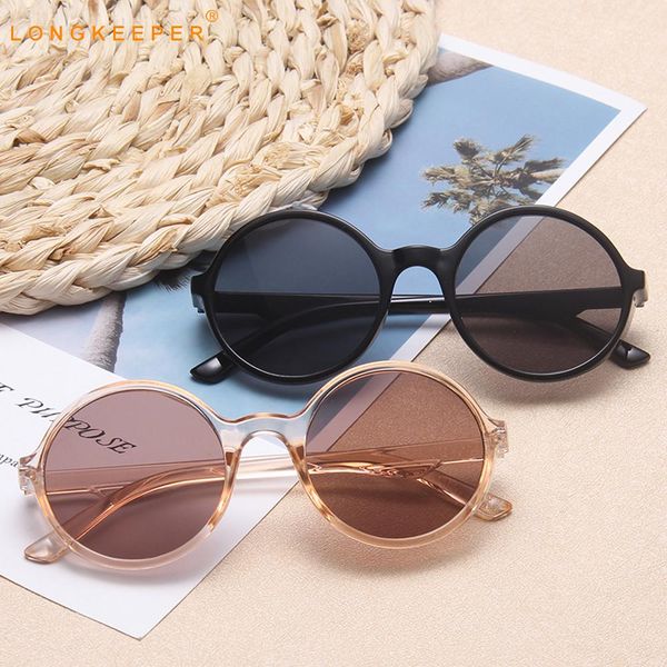 

longkeeper мода детские солнцезащитные очки 2020 новый милый круглые солнцезащитные очки мальчики девочки vintage оправы детские óculos de s, Blue