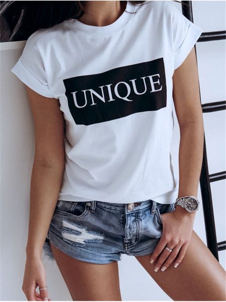

unique printed womens designer tshirts summer short sleeve o neck ladies female tees, White