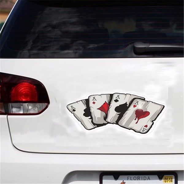 

graphics playing cards a vinyl car truck window laphelmet decal sticker