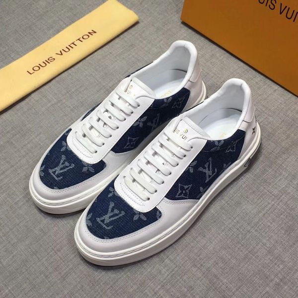

2020 новый бренд высшего качества Louis Vuitton LV Мужская обувь мужская кожаная шнуровка кроссовки на платформе белый черный повседневная кожаная обувь A01