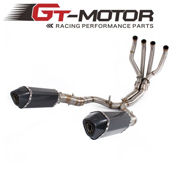 

gt motor - exhaust middle pipe system for z1000 2010-2019 with muffler slip-on