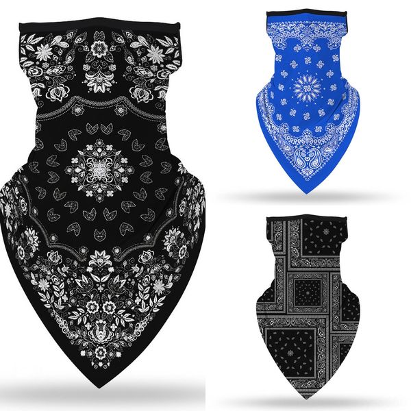 

wegp0 sport scarf men women magic bandanas turban hand band magic scarf headband cycling scarf outdoor ski face mask, Black