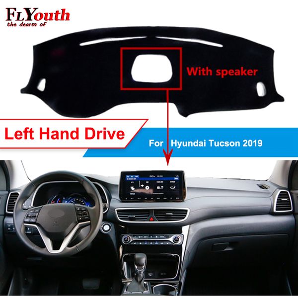 

for tucson 2019 with speaker dustproof car dashboard cover sun shade dashmat dash board cover carpet anti-uv non-sli