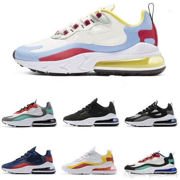 

2019 new men react running shoes white black bahaus optical green blue mens trainer designer breathable sports sneakers, White;red