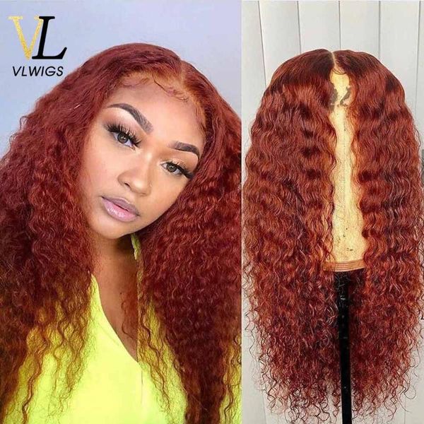 

vlwigs 13Ã4 dark red&wine red color lace front human hair wig remy brazilian body wave hair ombre lace wig for women vl33, Black;brown