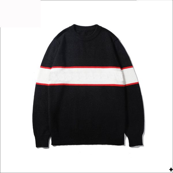 

роскошные мужские дизайнер свитера осень зима бренд толстовки для мужчин кофты с длинным рукавом письма мужчин топы одежда -2xl optionals, White;black