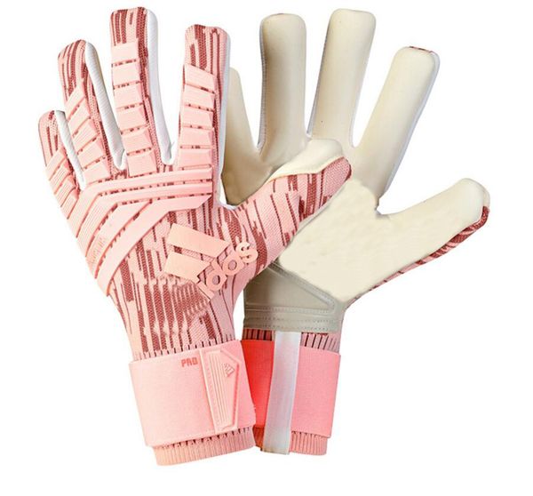 

pink predator pro professional goalkeeper gloves 4mm urg2.0 anti-slip soccer sports gloves for mathch de futebol goalie goal keeper, Black