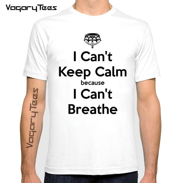 

i cant breathe black lives matter man t shirt pure justice tees round neck short sleeved fashion tshirt gift, White;black