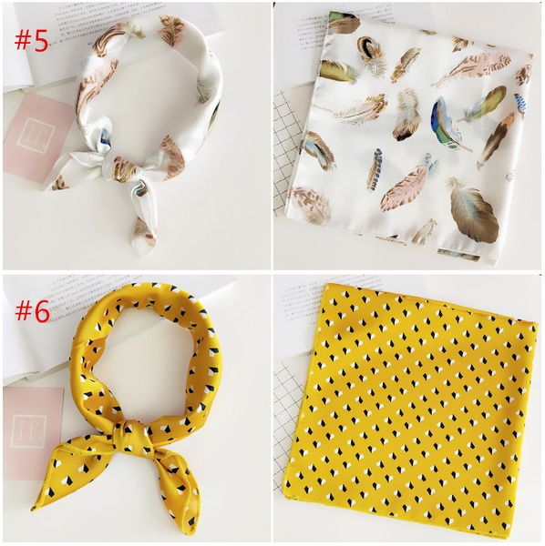 

50*50cm small square south korea female scarves little scarf adornment fashion scarf women headkerchief, Blue;gray