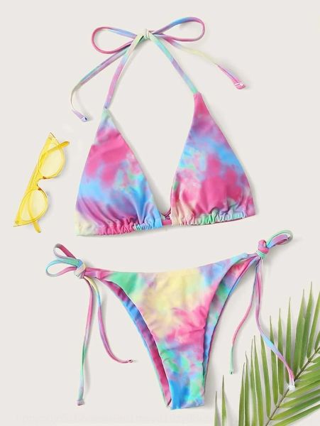 

0ybmg 2020 backless multicolored split female 2020 backless bikini swimsuit bikini multicolored printing split printing swimsuit f, White;black