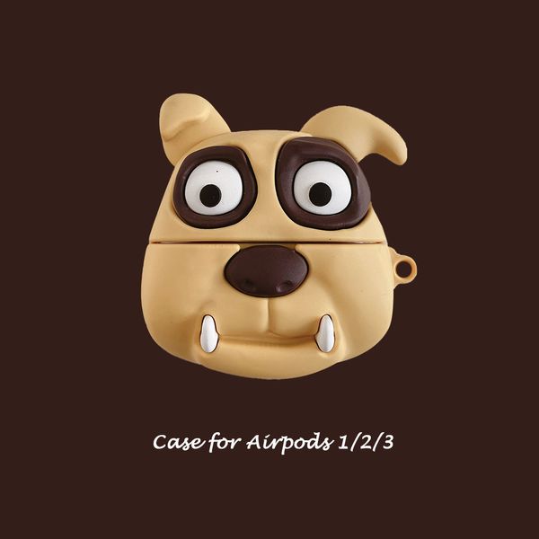 

3d harpy dog cartoon protective case for airpods 1 2 pro cute cover silicone case for airpods pro unique with keychain