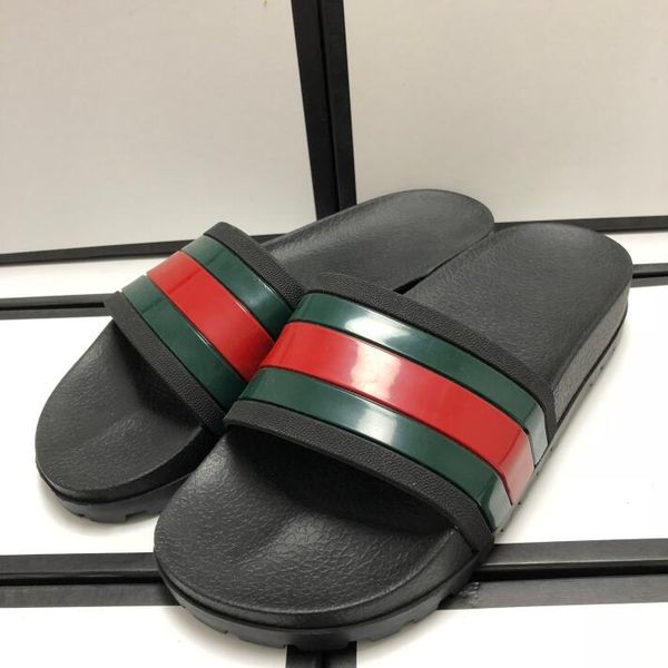 

New brand lipper for men luxury de igner green red tripe printed beach flip flop lipperde igner hoe ize 38 46