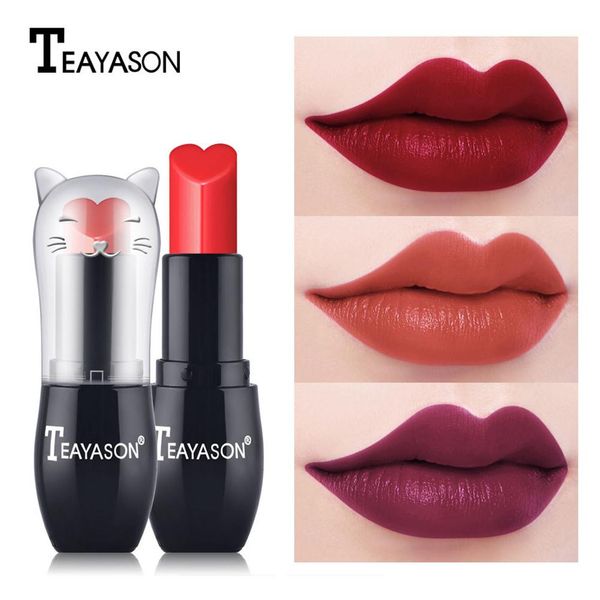 

dsstyles cute cat shape lipstick lip makeup waterproof moisturizing matte lipstick smooth lipsticks lip cosmetics