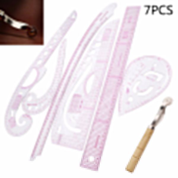 

7pcs multi function drawing line straight sewing clothing design