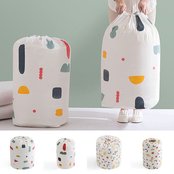 

drawstring moisture-proof quilts storage bag waterproof luggage storage bag clothes package large capacity sort organizer