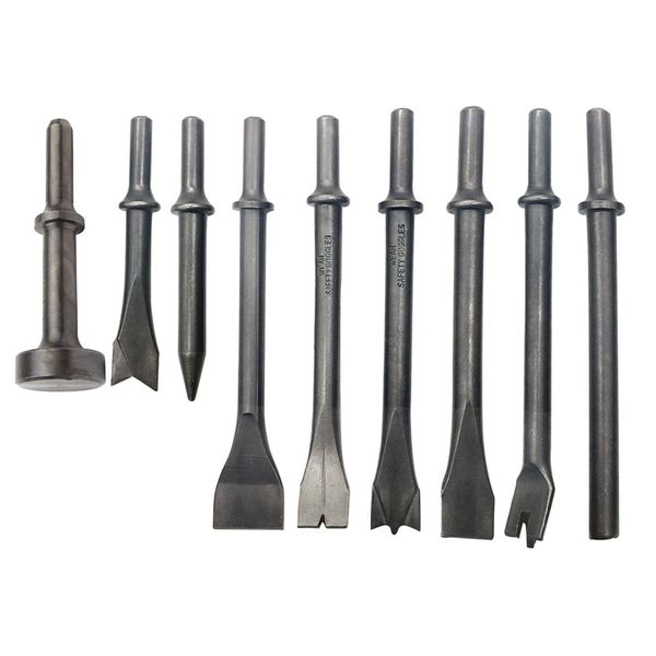 

pneumatic chisel air hammer sander bit set 9 piece set