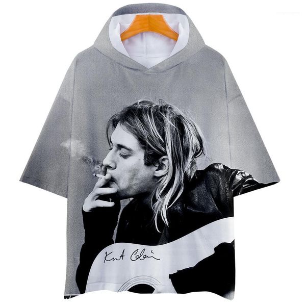 

designer male clothing mens 3d printed hooded tshirt loose short sleeves casual tees summer fashion, White;black