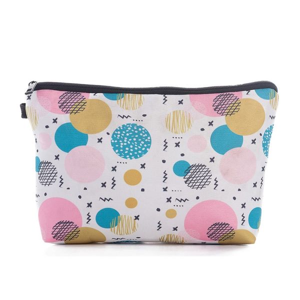 

miyahouse travel cosmetic bag women dot printed makeup bag female zipper small make up bags travel beauty organizer pouch