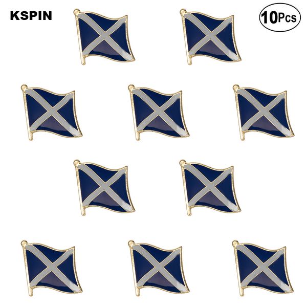 

scotland blue flag lapel pin flag badge brooch pins badges 10pcs a lot, Gray