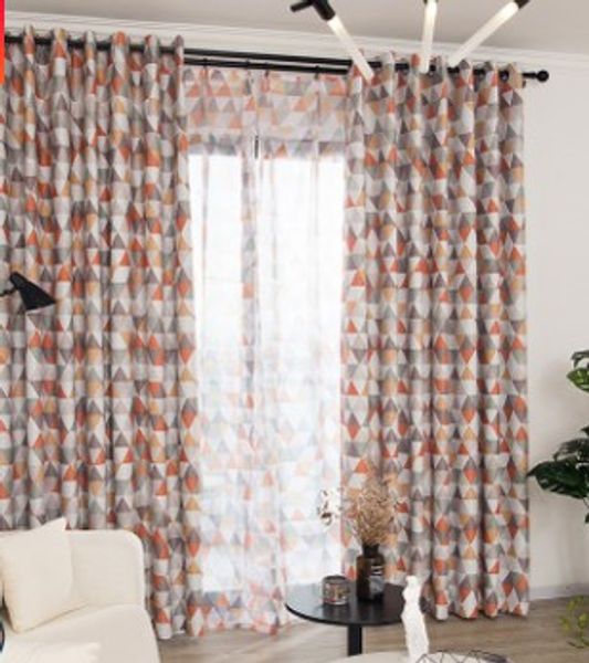 2019 2020 Hot Sale Nordic Simple Triangular Printing Curtains