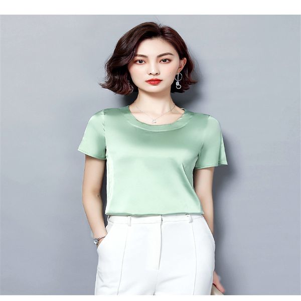 

women's silhouette cotton short sleeve t-shirt in white for spring/summer 2020 30
