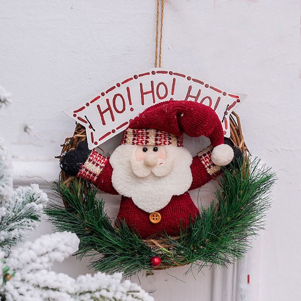 

artificial pendant christmas wreath rattan decorative home mini gifts easy apply round multipurpose party hanging doll door