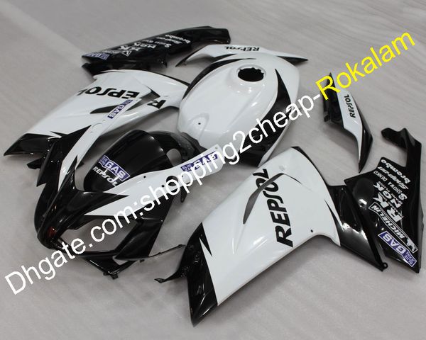 Para Aprilia Rs125 Shell 2006-2011 Rs125 R S 125 07 08 09 10 11 Rs 125 Preto Branco Bodywork Fairing Set (moldagem por injeção)