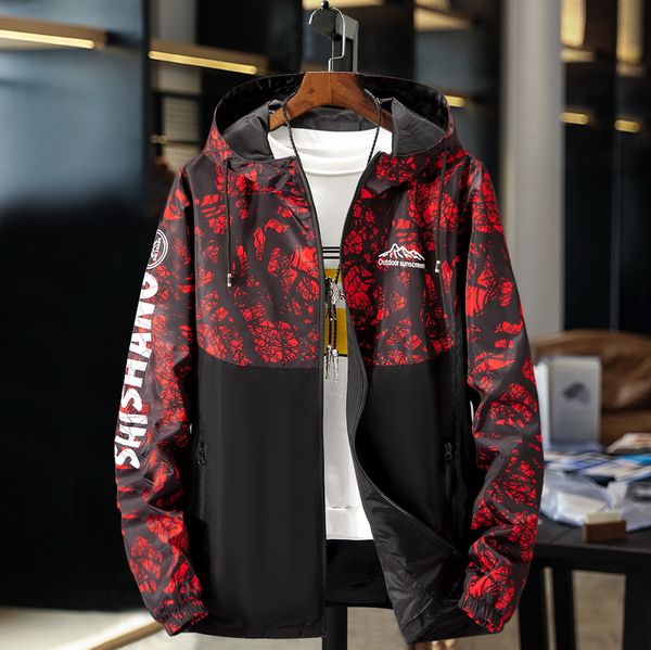 

мужская куртка бомбардировщика мужчины моды отдыха camo куртка с капюшоном ветровка молния пальто бренд одежды плюс 9xl 8xl 7xl 6xl, Black;brown