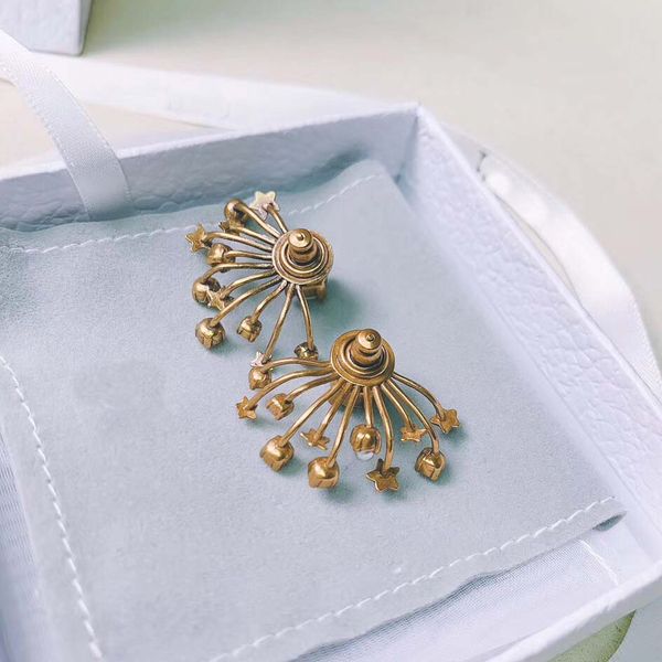 

2020 fan shape with diamond for women hip hop jewelry ps5711a, Golden