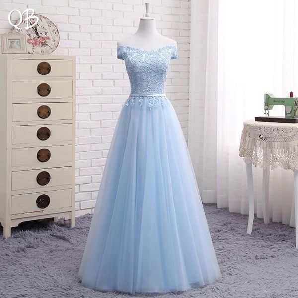 vestidos azul gris
