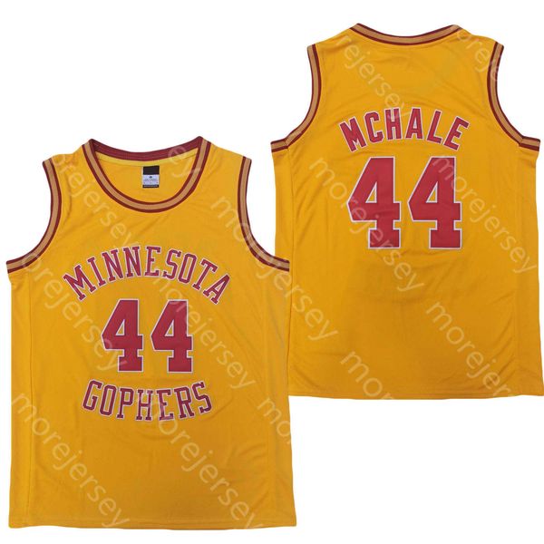 

2020 new minnesota golden gophers college basketball jersey ncaa 44 kevin mchale yellow all stitched and embroidery men youth size, Black