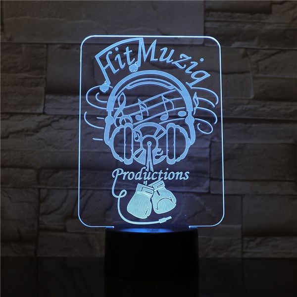 

music notes 3d lamp nightlight bright base battery operated led night light lamp for room decorative unique reward for musician