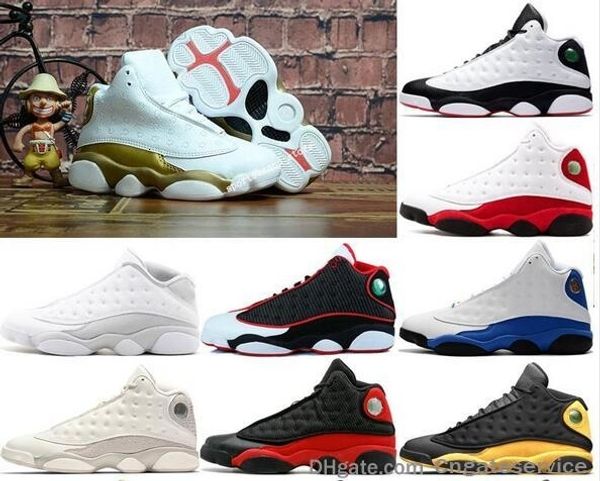 

13s mens dmp basketball shoes black cat melo class of 2003 bred he got game men sports sneakers phantom black red white sports