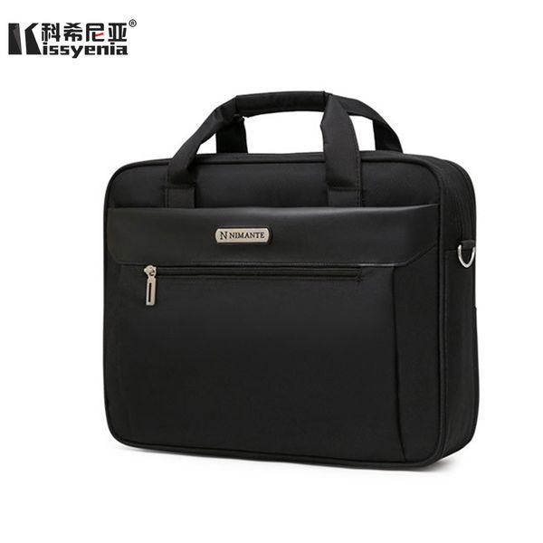 

kissyenia briefcase men for lap13 14 15 inch travel business handbags a4 waterproof anti-theft computer shoulder bags 1003