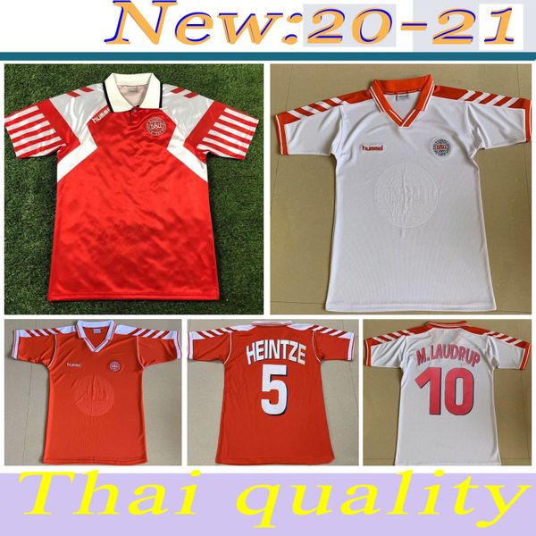 

retro denmark soccer jerseys 1992 1998 denmark home away heintze b.laudrup m.laudrup 92 98 football shirt, Black;yellow