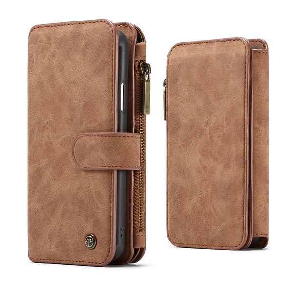 

leather wallet case for iphone xs max xr x 8 samsung s10 s9 s8 plus s10e note 9 card pocket protective flip cover